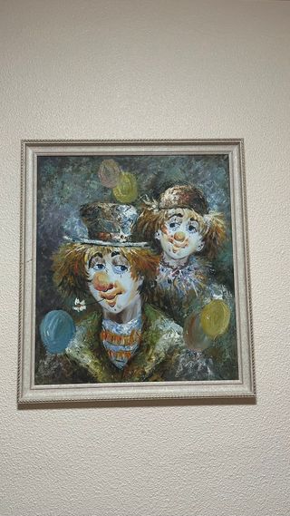 Cuadro payasos - Óleo sobre lienzo