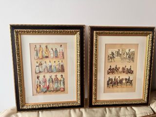 10 Cuadros antiguos dorados