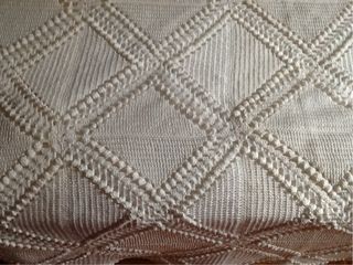 OFERTA! Colcha algodón ganchillo blanco