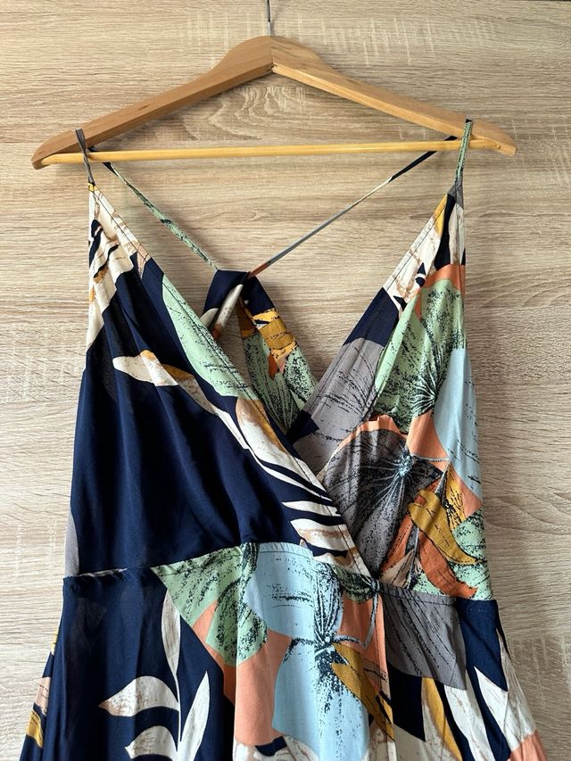 Vestido largo estampado