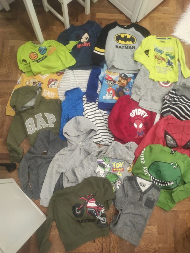 Lote partes de arriba niño 4-6 años (17 prendas)