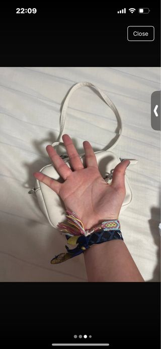 Bolso bandolera Zara blanco