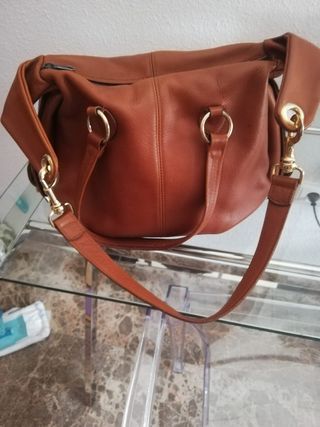 Bolso piel color Camel 