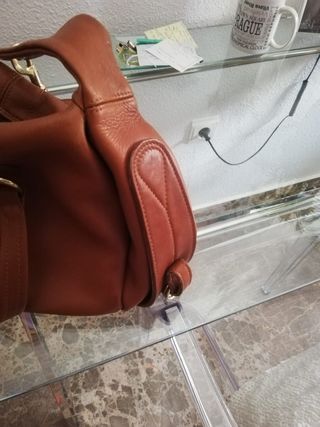 Bolso piel color Camel 