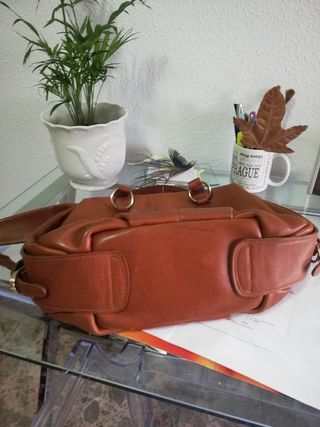 Bolso piel color Camel 