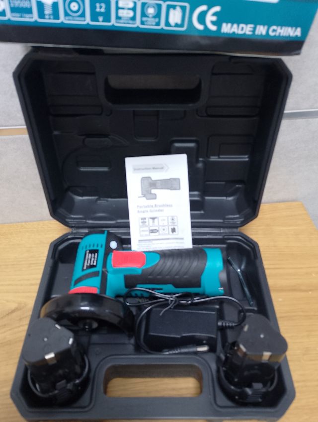 Mini smerigliatrice 12V doppia batteria