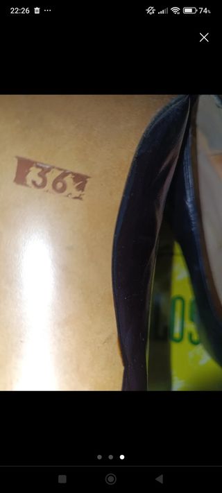 Zapatos negros piel y ante