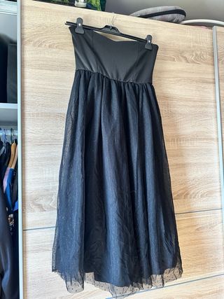 Vestido negro tul