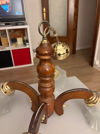 Lámpara techo 4 brazos años 80 o 4 tupilas.