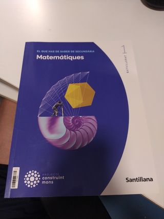 Libro de matemáticas