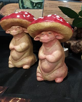 Figura Cerámica Seta Duende Amanita