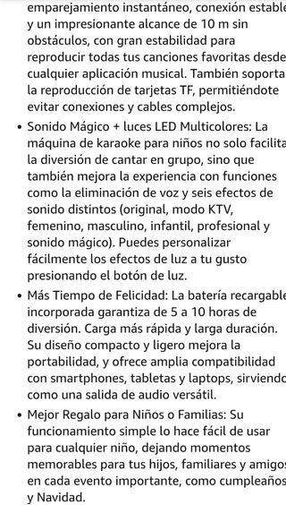 Karaoke Micrófono Altavoz