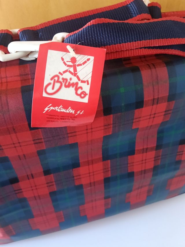 Mochila escolar Brinco a cuadros