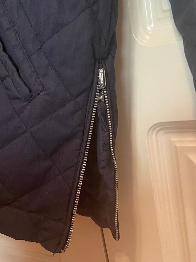 Cazadora bomber reversible negra