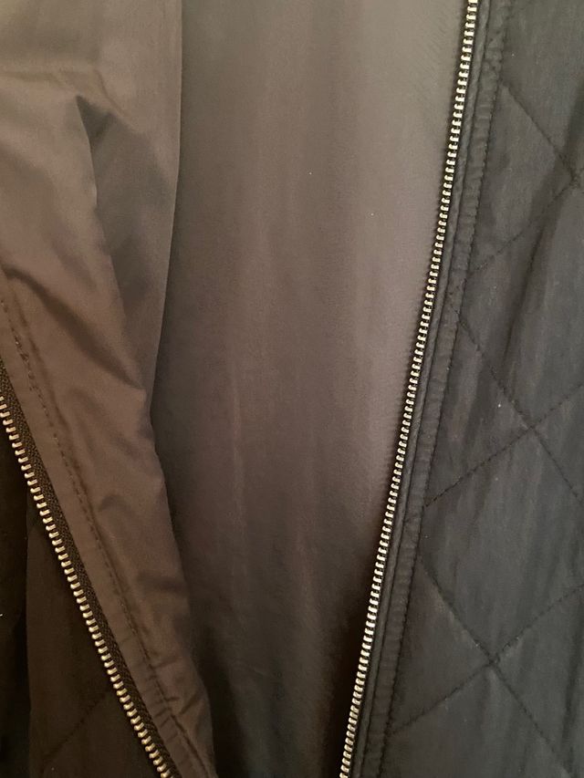 Cazadora bomber reversible negra