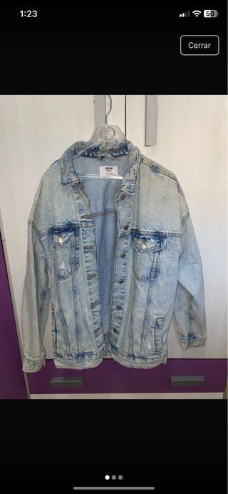 Chaqueta vaquera oversize