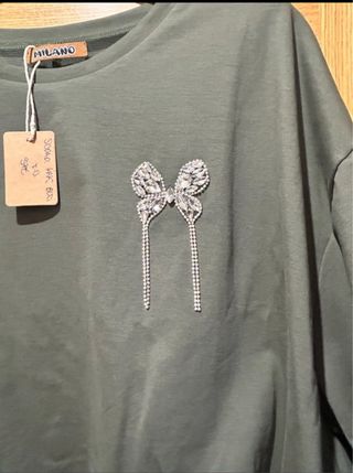 Sudadera Milano Verde Militar con Lazo