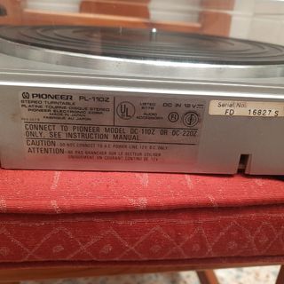 Tocadiscos Pioneer PL-127 - Plata