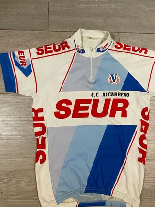Maillot ciclismo Seur colección 90s original