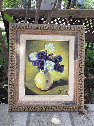 3Pinturas Flores - Óleo