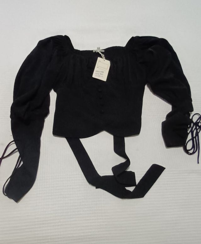 Blusa negra Charline - Talla L. Nueva