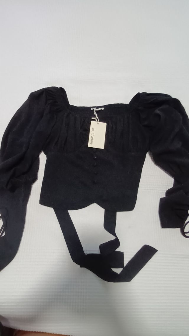 Blusa negra Charline - Talla L. Nueva
