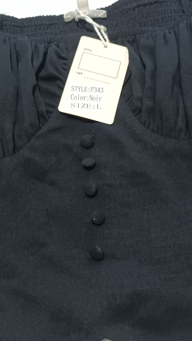 Blusa negra Charline - Talla L. Nueva