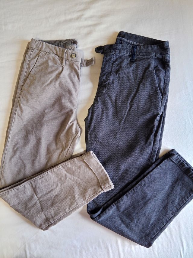 Pantaloni Uomo Beige & Grigio Tg. 44