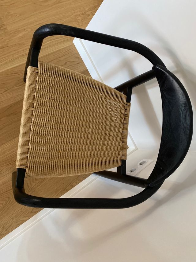 Silla KAVE HOME negra y beige