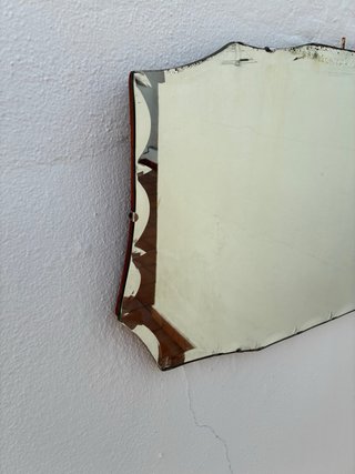 Espejo biselado antiguo