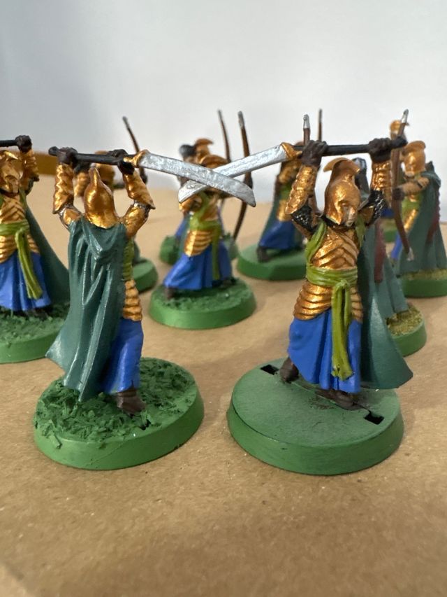 10 Miniaturas Altos Elfos - El Señor de los Anillo