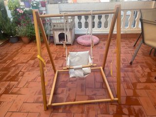 Columpio bebé madera