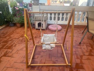 Columpio bebé madera