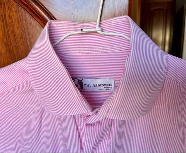 Camisa Mr. Hampton rayas rosa