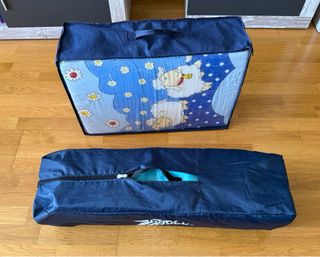Cuna viaje Hauck + fundas + colchón
