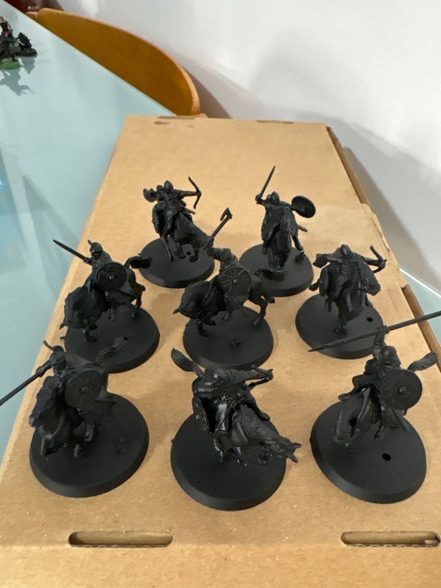 8 Miniaturas Jinete Rohan Señor de los Anillos