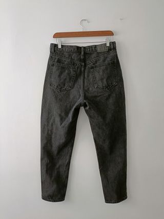 Pantalón Vaquero Negro Pull & Bear Talla 40