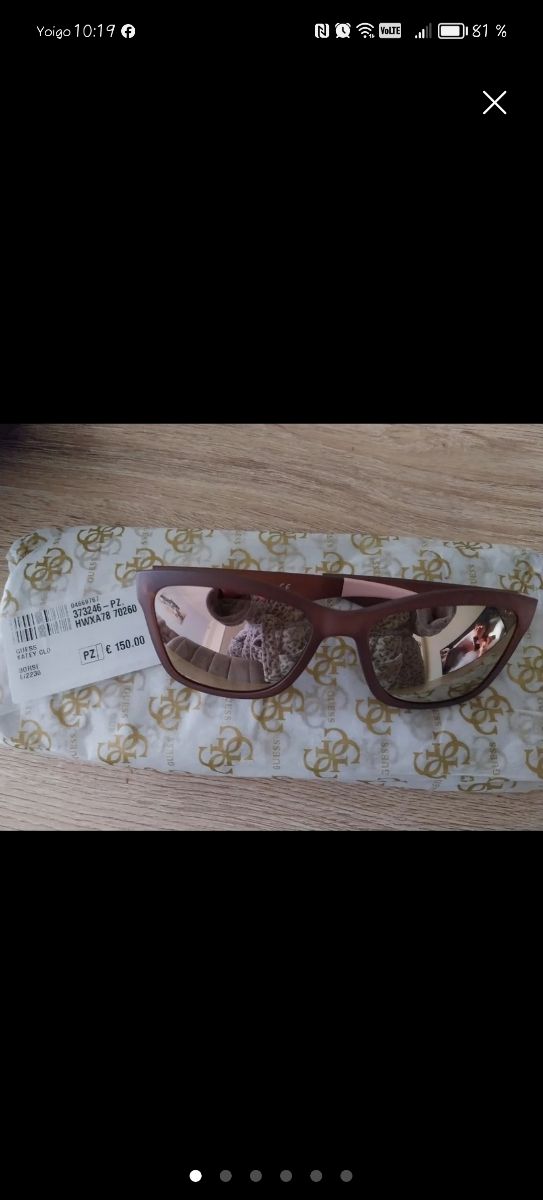 Gafas sol Guess marrón-rosa