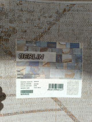 Alfombra Berlín 133x190cm Beige-Dorada