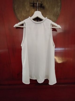 Camisa cuello hatler blanca