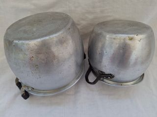 2 Cacerolas Aluminio Antiguas