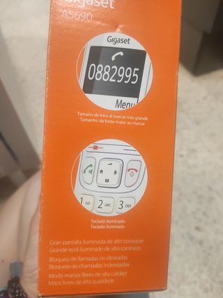 Gigaset AS690 - Teléfono inalámbrico blanco