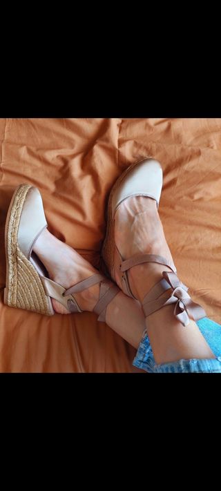 Sandalias cuña beige Gaimo - 39
