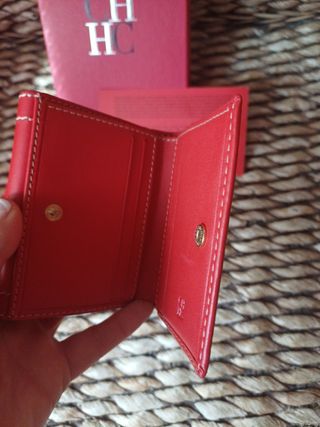 Mini cartera Carolina Herrera roja