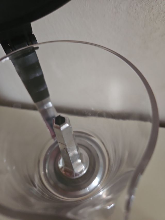 Caffettiera con moka in vetro