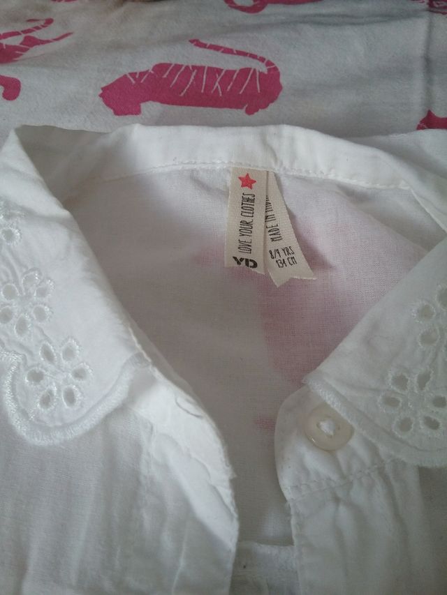 Camisa blanca niña -