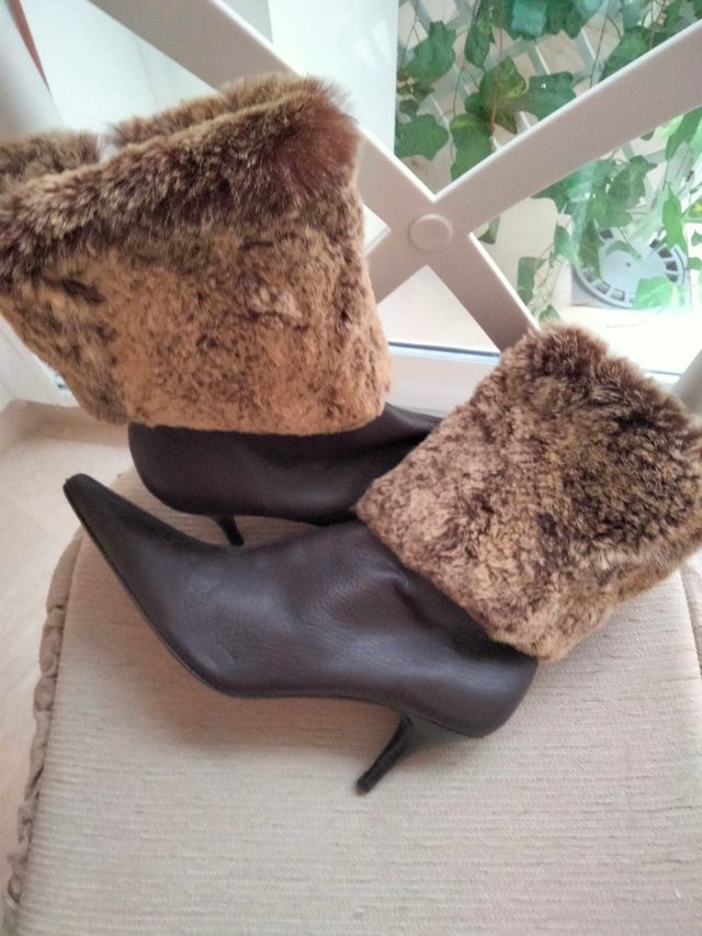 Botas Piel Marrón - Talla 40