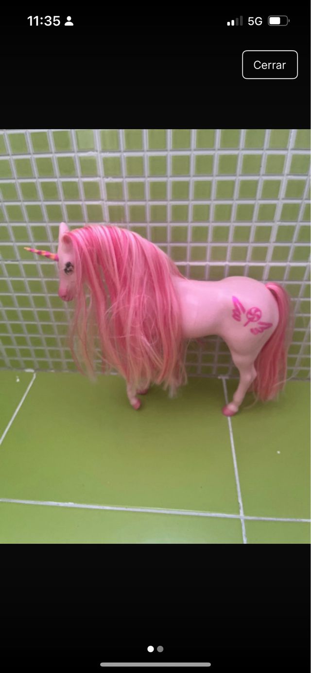 Unicornio rosa Barbie