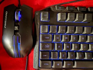 Teclado y ratón gaming CM Storm Devastator azul