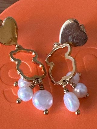 pendientes Tous originales con perlitas